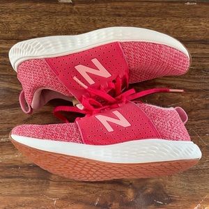 Pink New Balance Sneakers with Gum Bottom